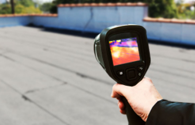 Scanning roof with thermal gun